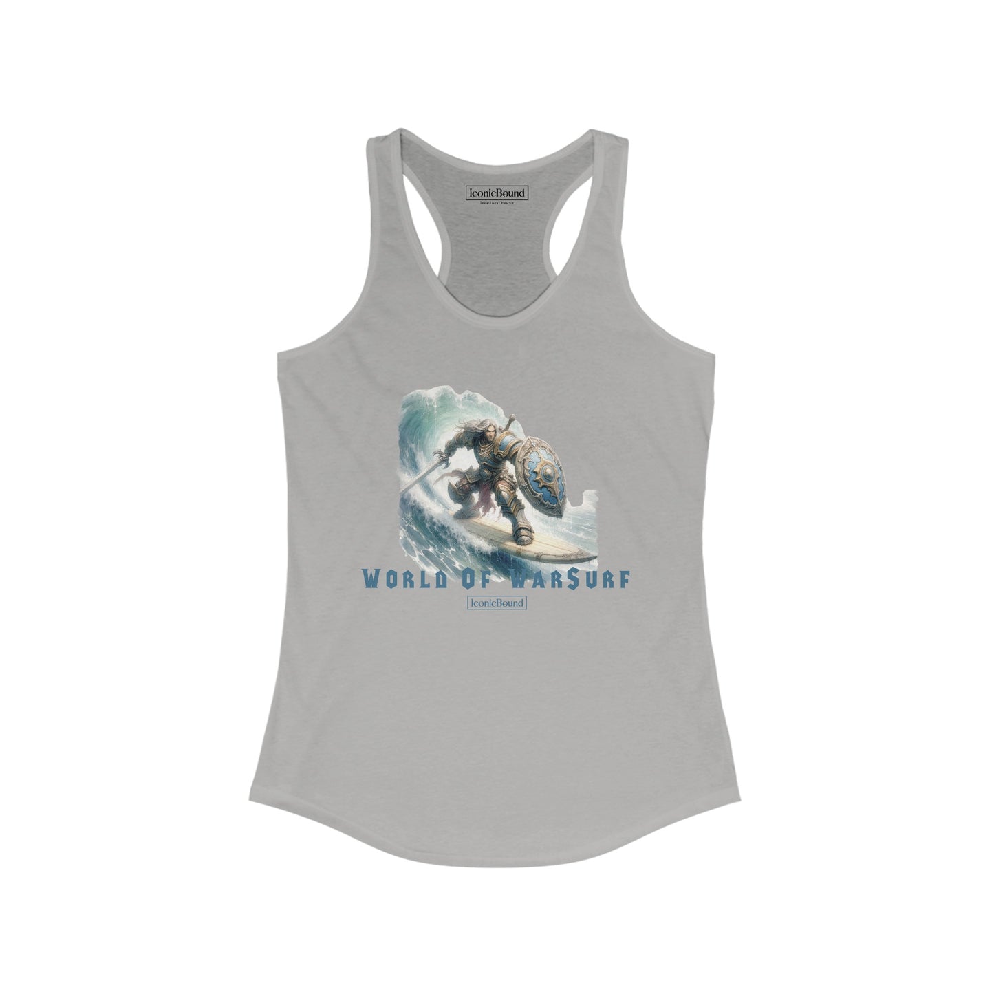 World of WarSurf Human Racerback Tank