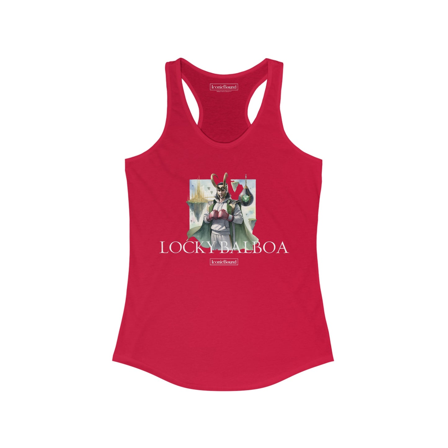 Locky Balboa Racerback Tank