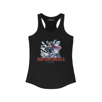 Maptain America Racerback Tank