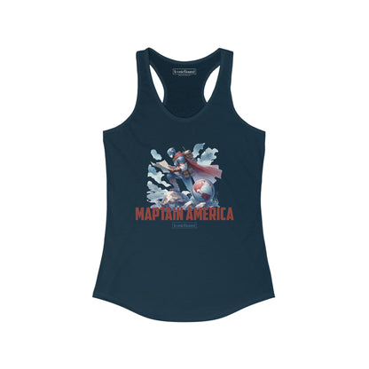 Maptain America Racerback Tank