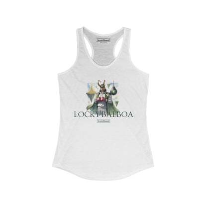 Locky Balboa Racerback Tank