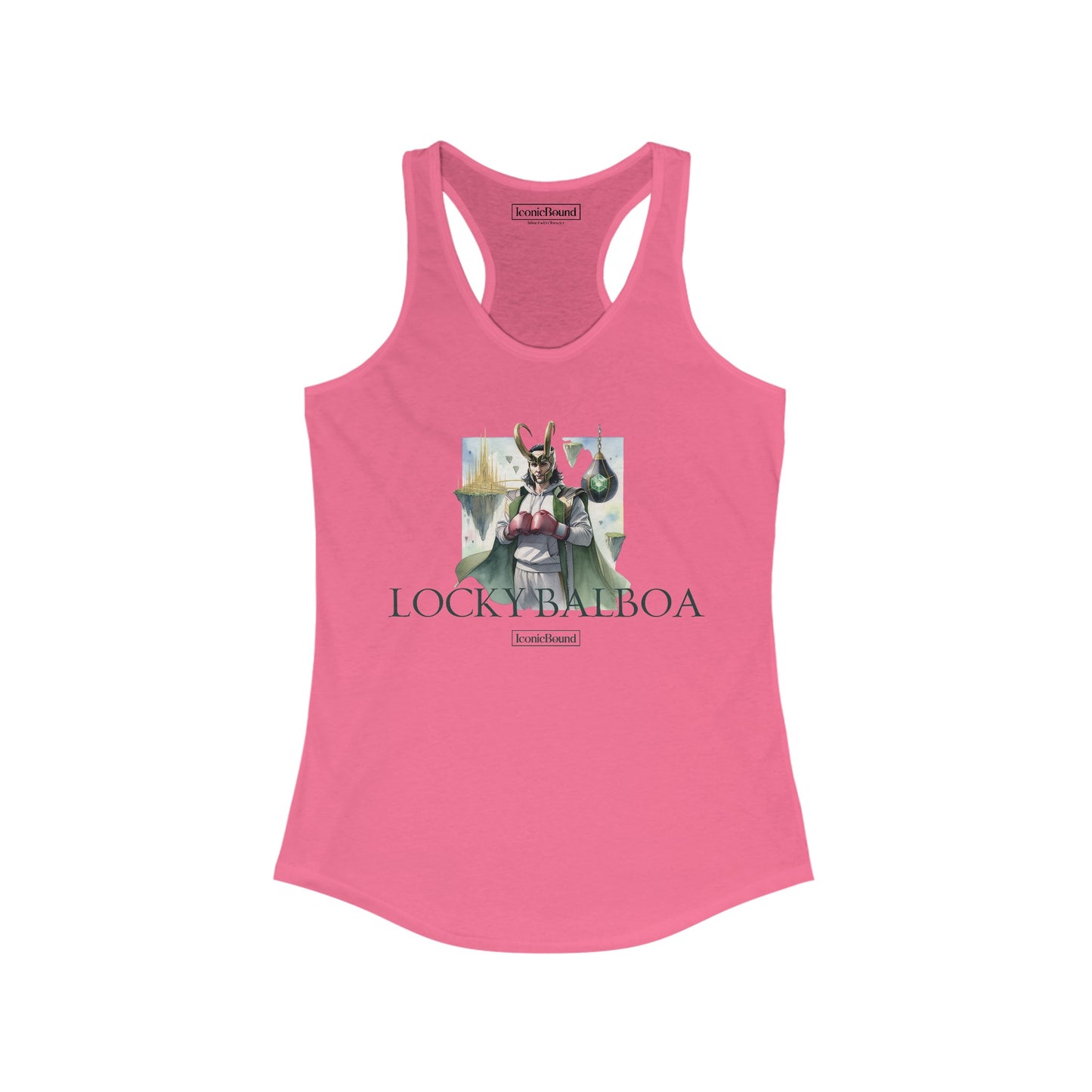 Locky Balboa Racerback Tank