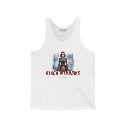 Black Windows Jersey Tank