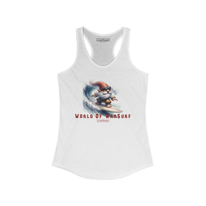 World of WarSurf Gnome Racerback Tank