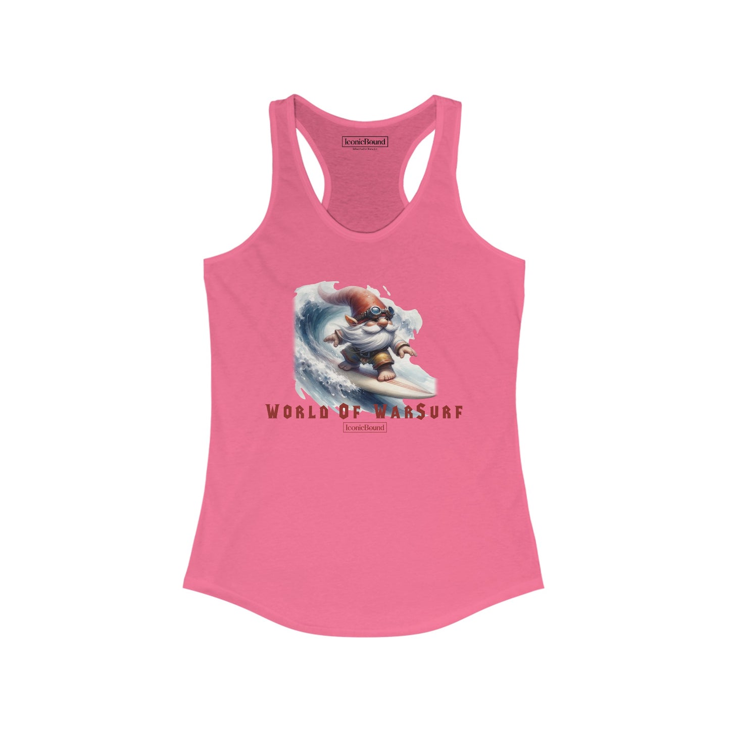 World of WarSurf Gnome Racerback Tank