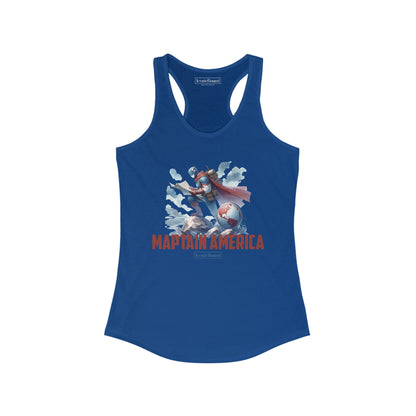 Maptain America Racerback Tank