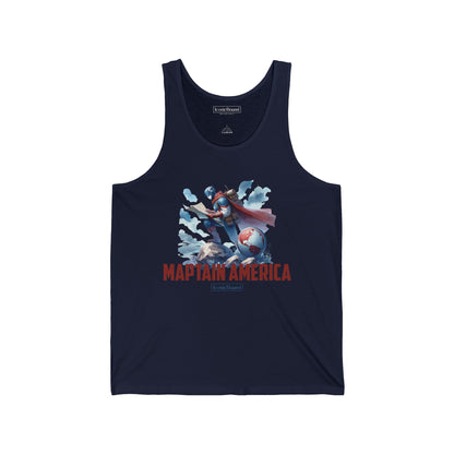 Maptain America Jersey Tank