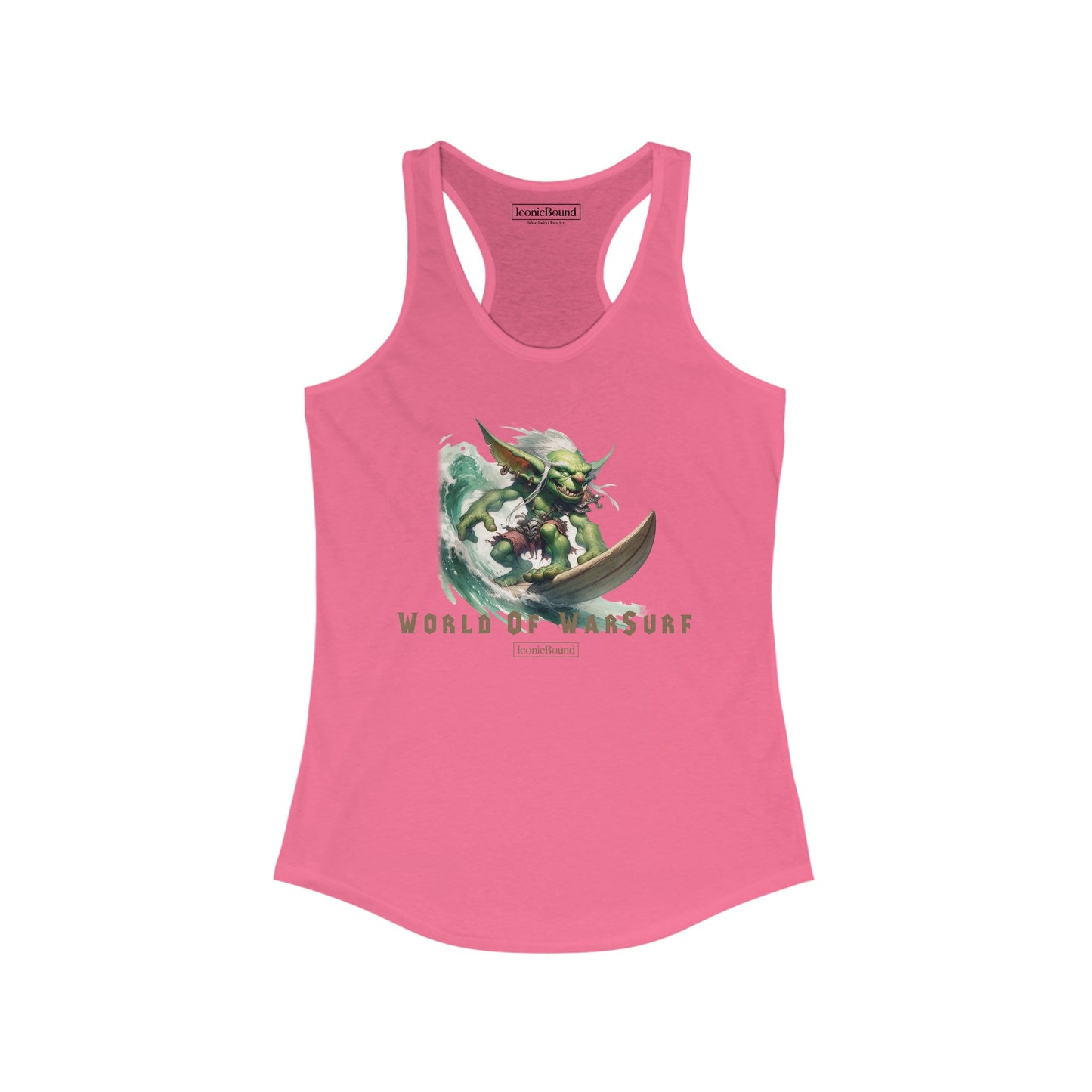 World of WarSurf Goblin Racerback Tank