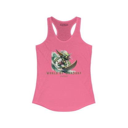 World of WarSurf Goblin Racerback Tank