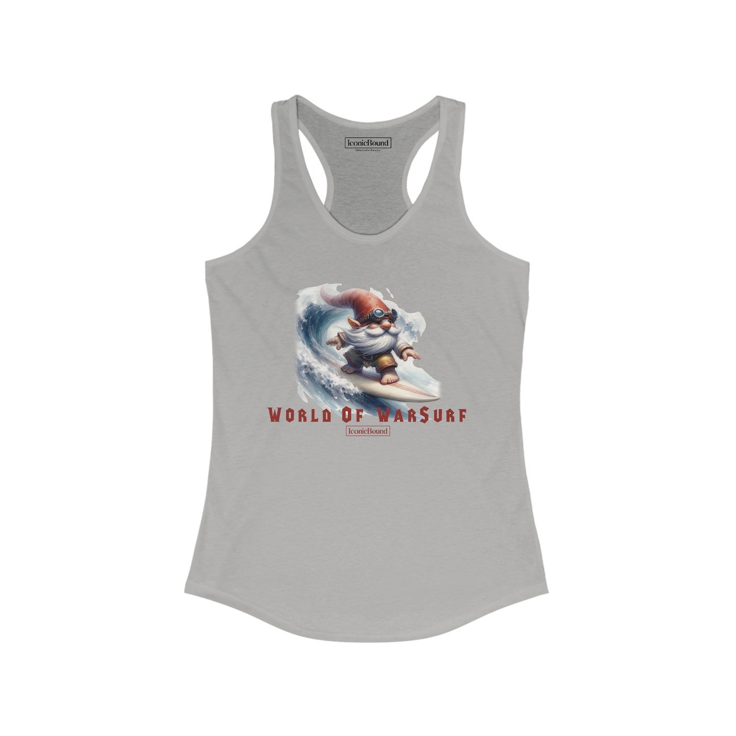 World of WarSurf Gnome Racerback Tank