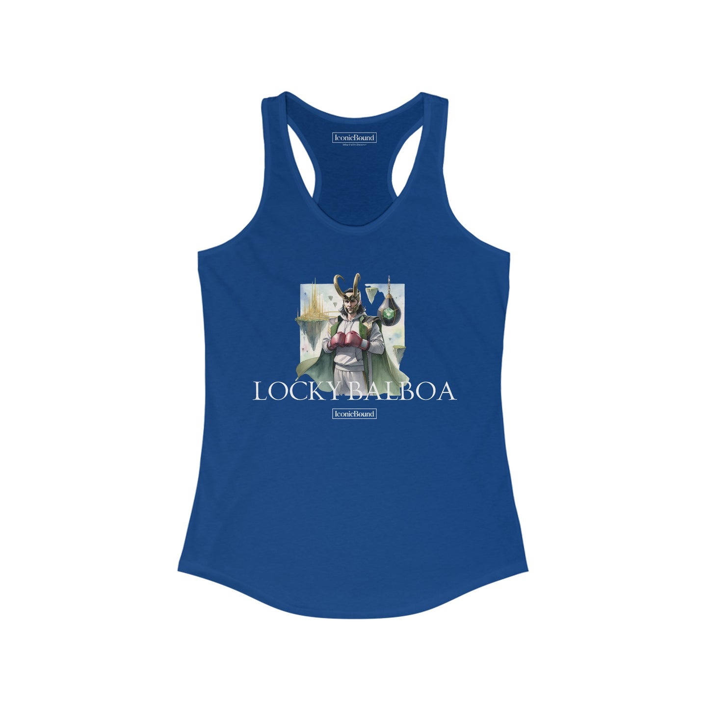 Locky Balboa Racerback Tank