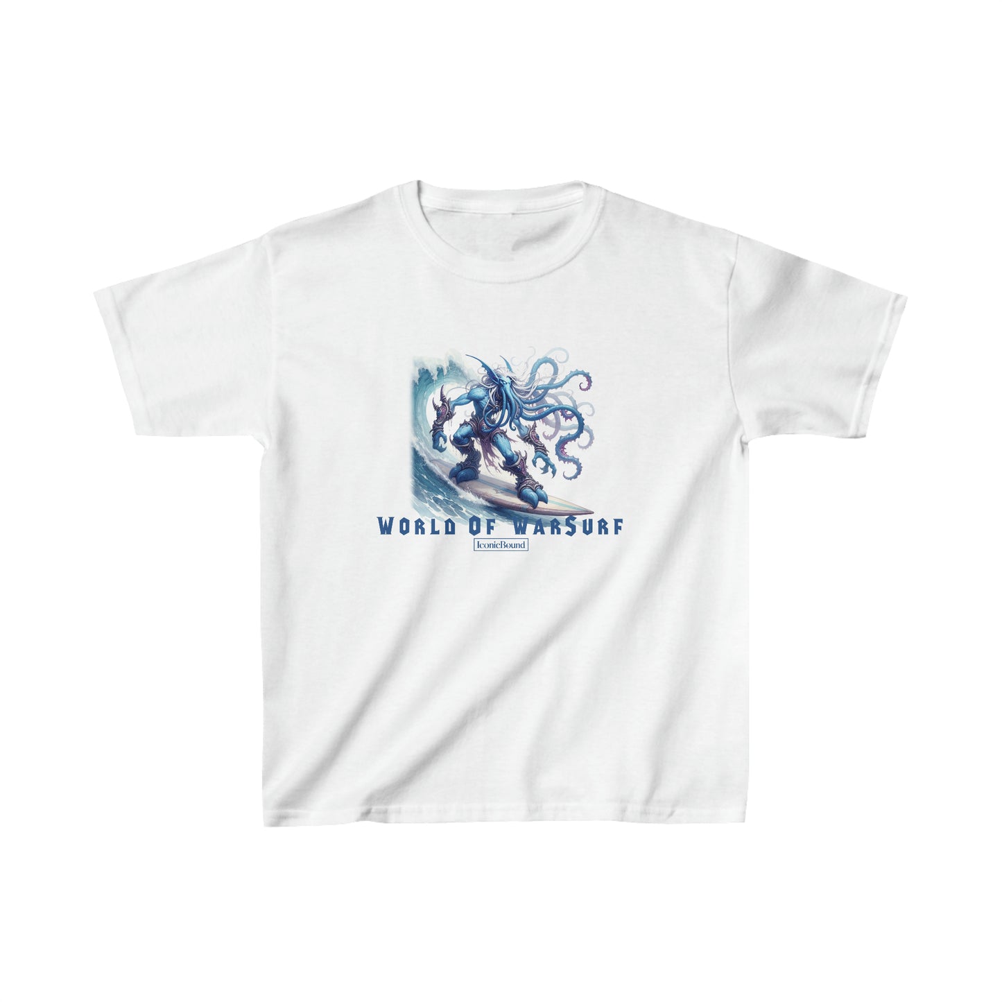 World of WarSurf Draenei Kids T-Shirt