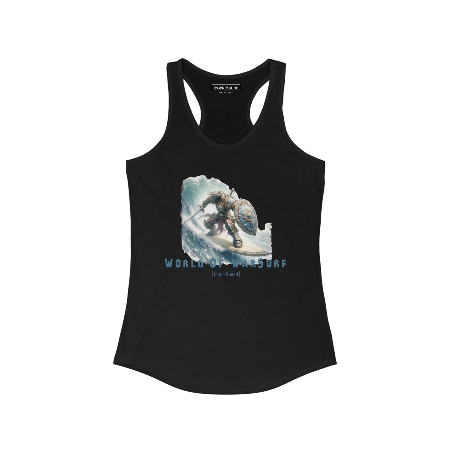 World of WarSurf Human Racerback Tank