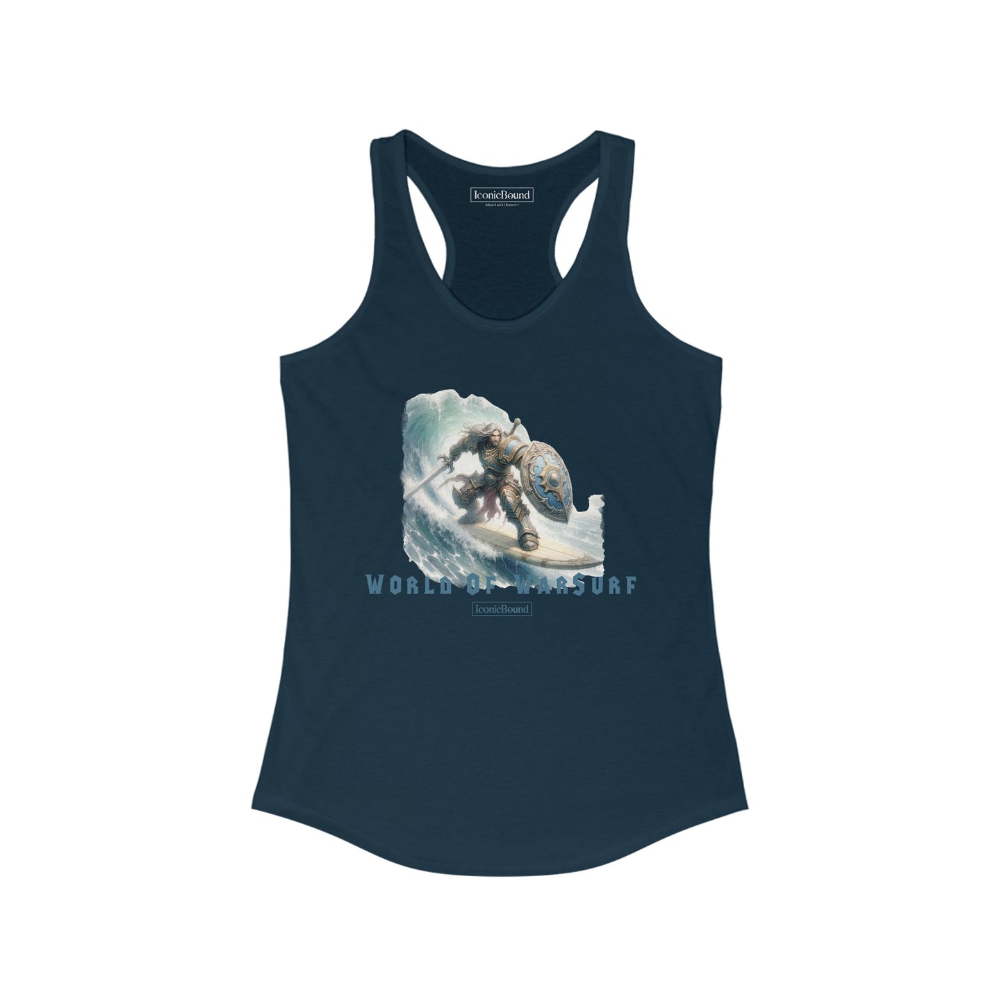 World of WarSurf Human Racerback Tank