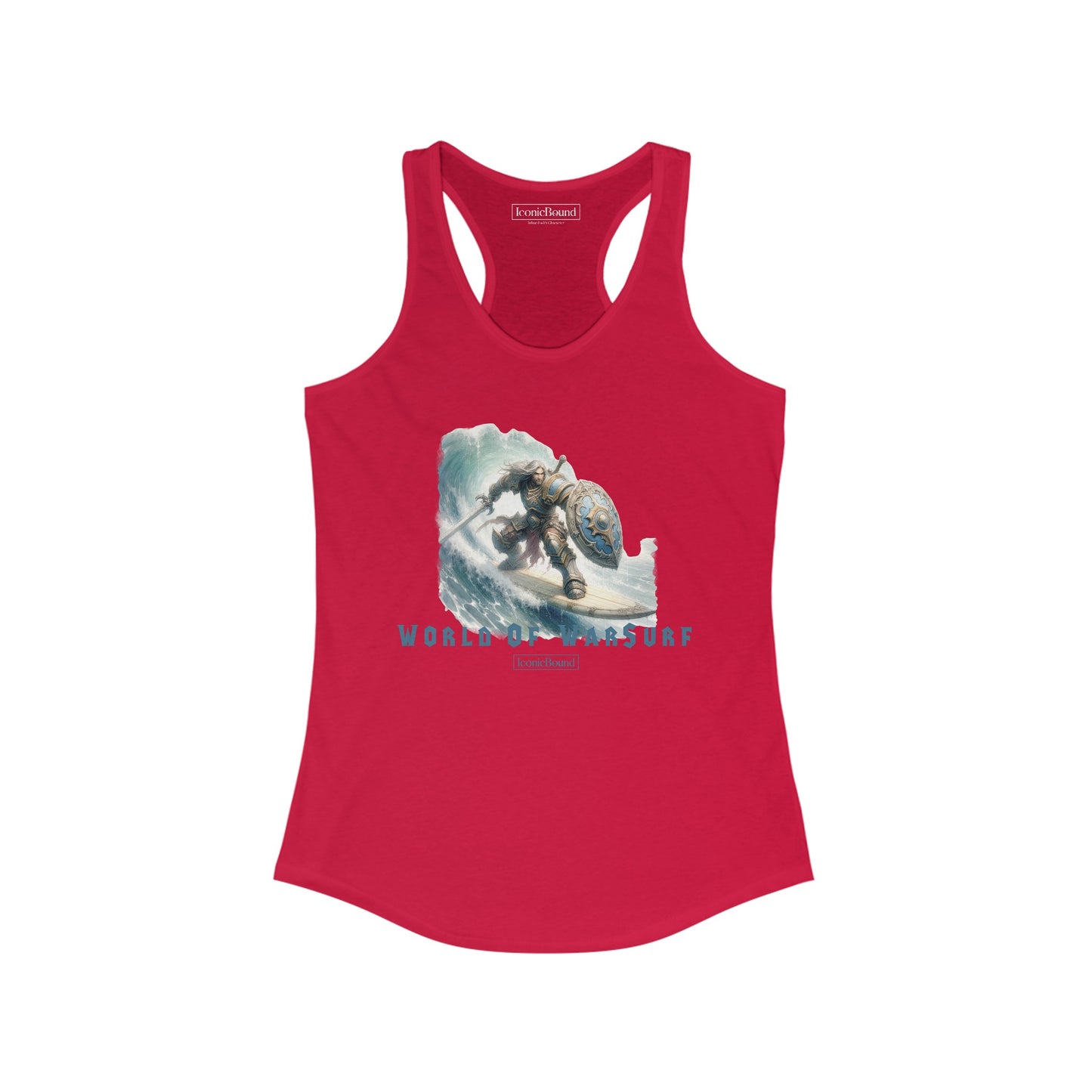 World of WarSurf Human Racerback Tank