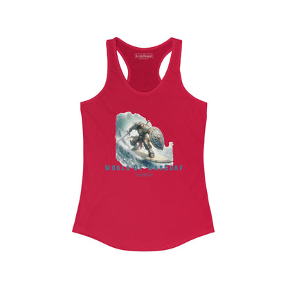 World of WarSurf Human Racerback Tank