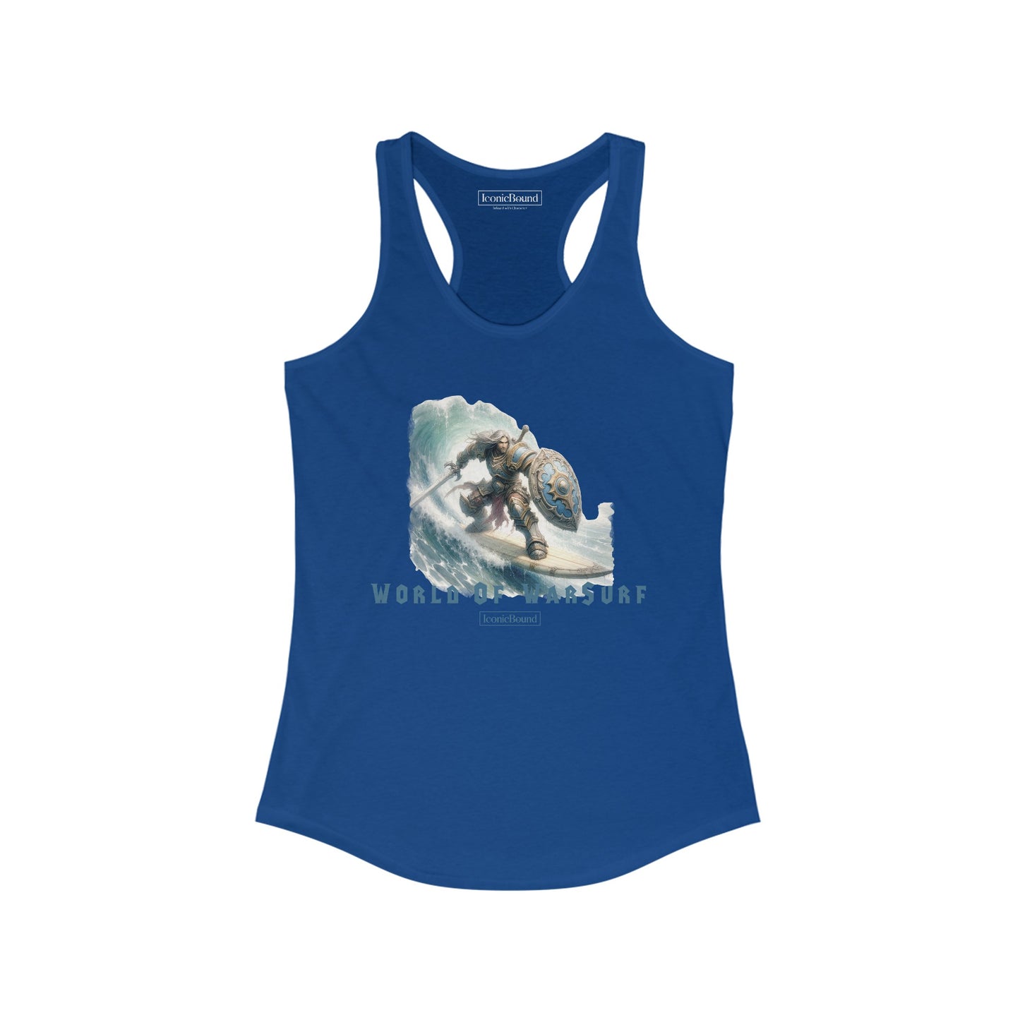 World of WarSurf Human Racerback Tank