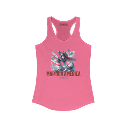 Maptain America Racerback Tank