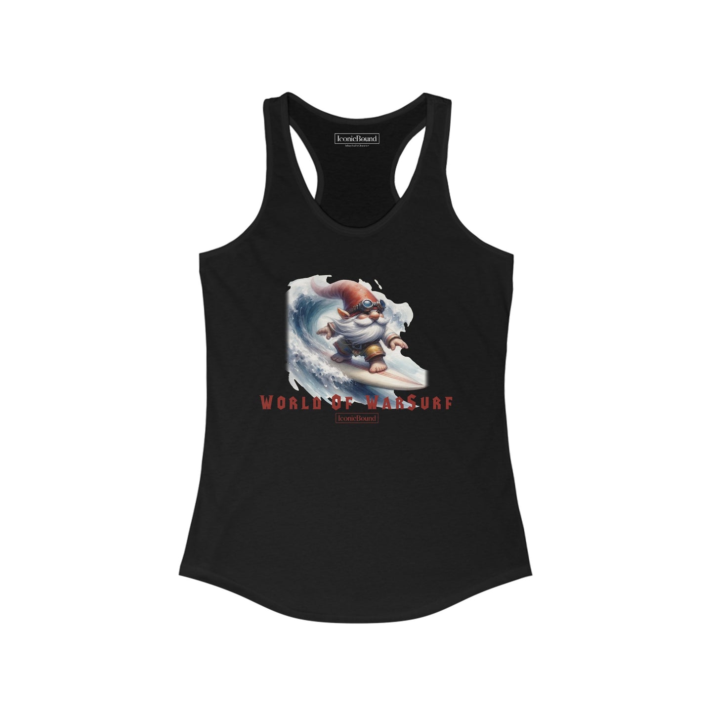 World of WarSurf Gnome Racerback Tank