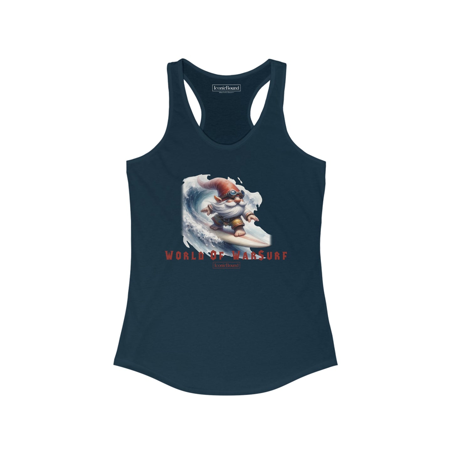 World of WarSurf Gnome Racerback Tank