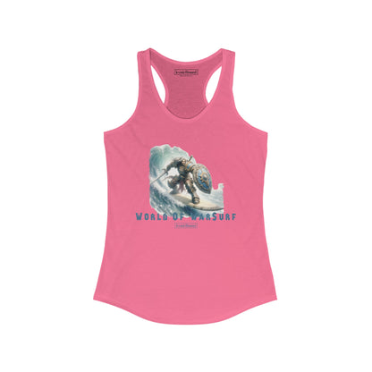 World of WarSurf Human Racerback Tank