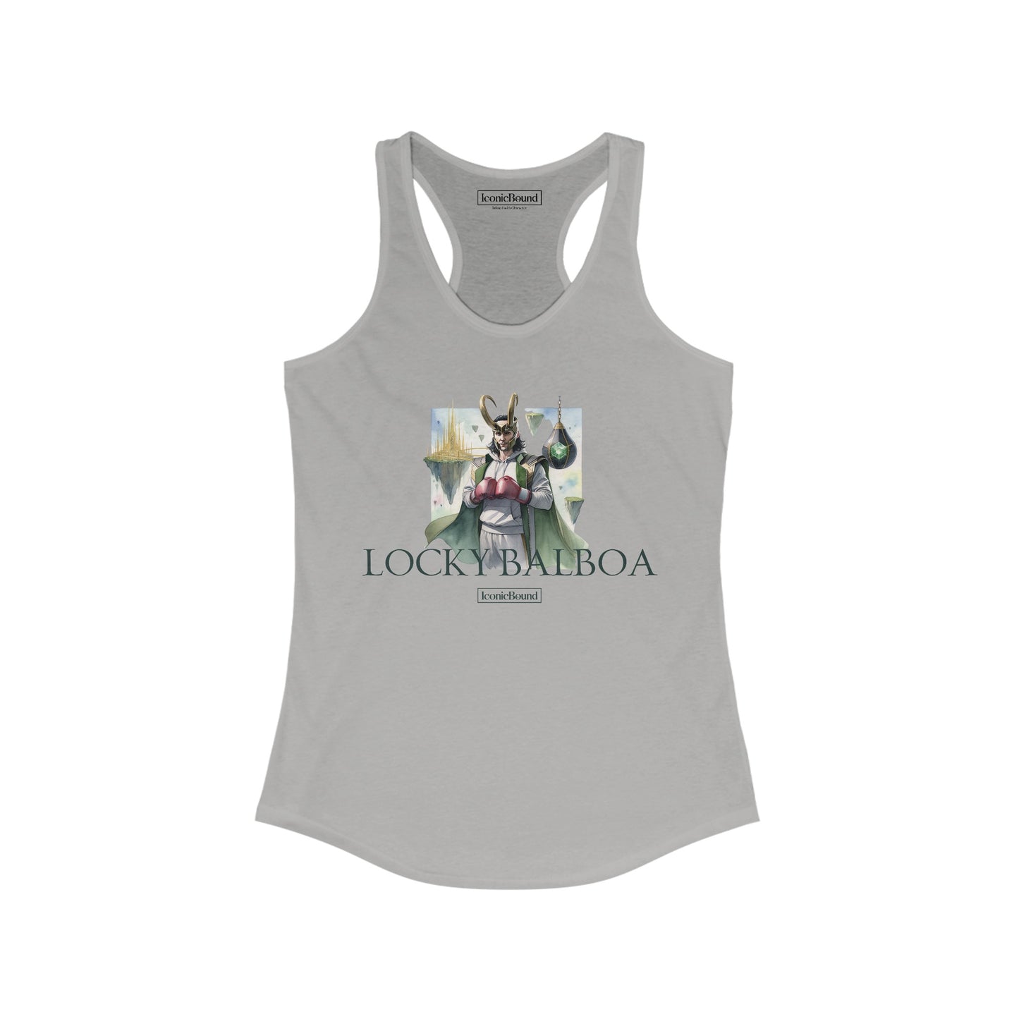 Locky Balboa Racerback Tank