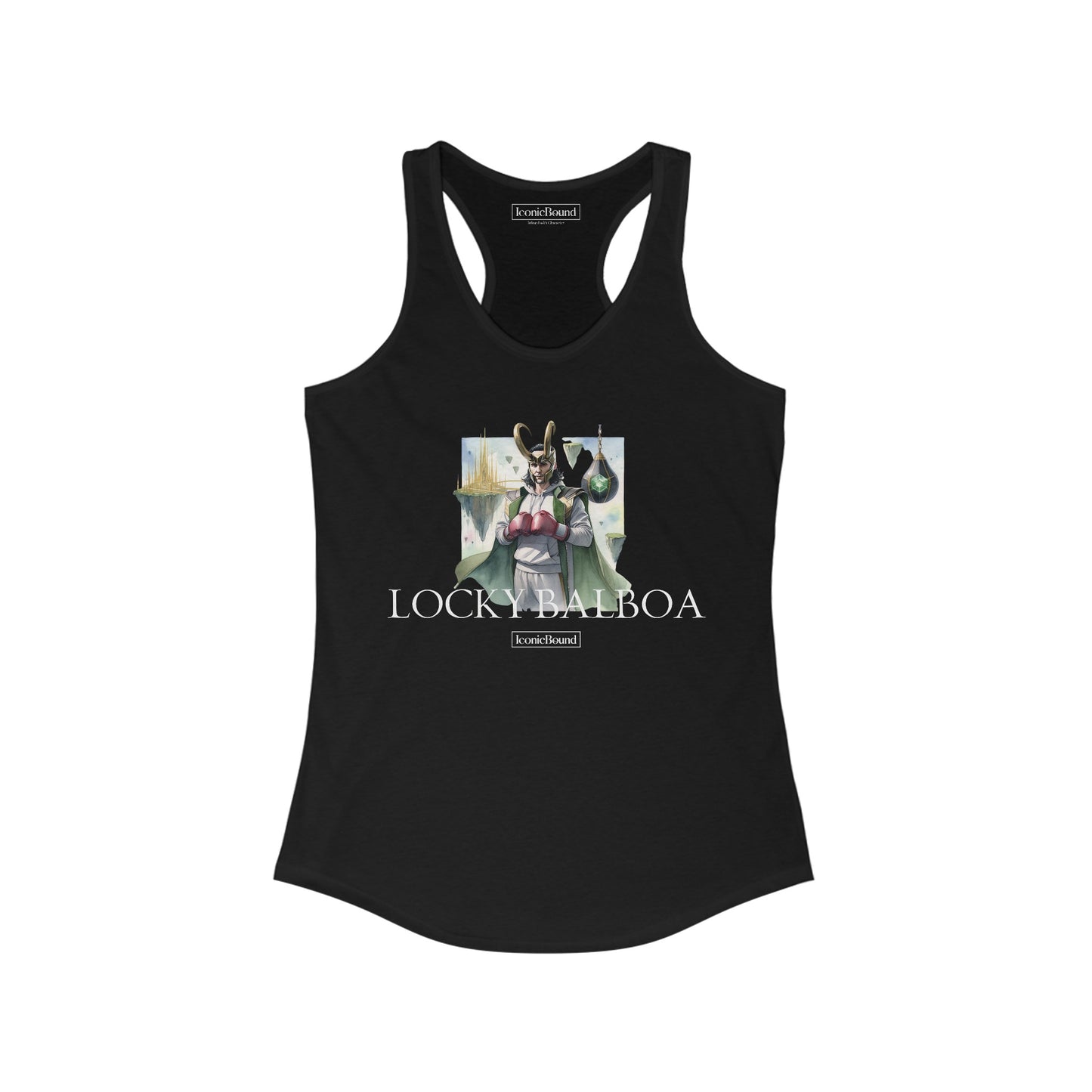 Locky Balboa Racerback Tank