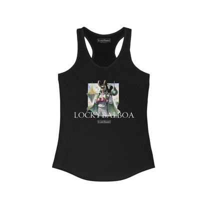 Locky Balboa Racerback Tank