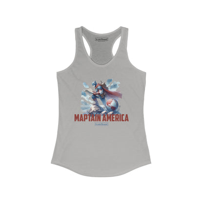 Maptain America Racerback Tank